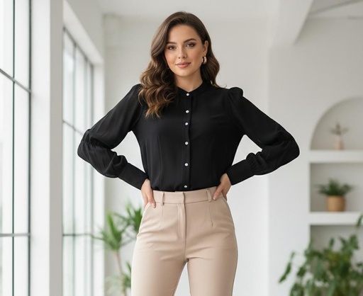 [1233913] ONTWELFTH BLUSA MUJER NEGRO 1233913