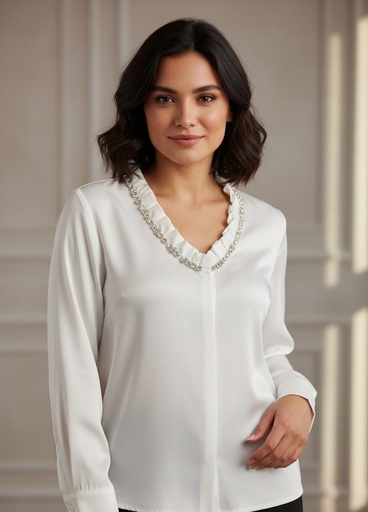 ONTWE BLUSA BLANCO-SILVER MUJER 12346465