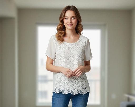 [131280] AUGUST SILK BLUSA MUJER BLANCA 131280