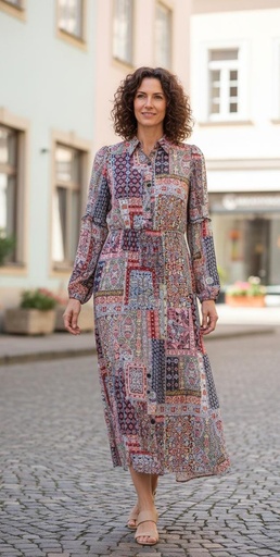 [15635] STELLA&JULIE VESTIDO ESTAMPADO FLRS