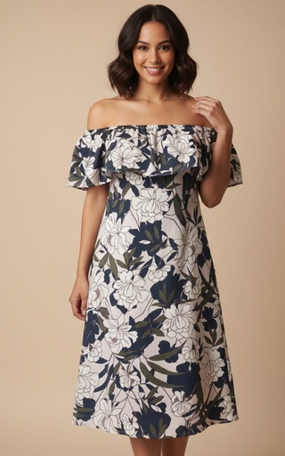 [186072200088] BANANA VESTIDO CORTO ESTAMPADO