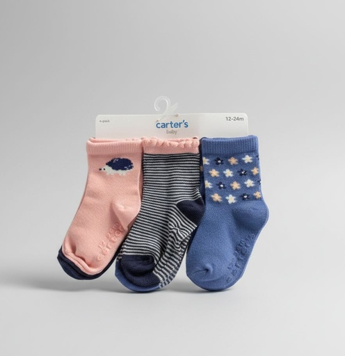 CARTER´S CALCETINES NIÑA 6PZS CLRS 1M114110