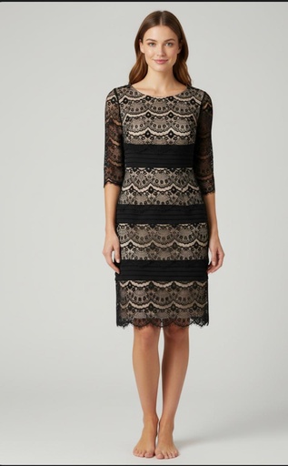 [1PNL16A] JAX VESTIDO MUJER NEGRO