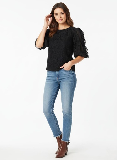 [20022N] CIEN BLUSA MUJER NEGRO 20022