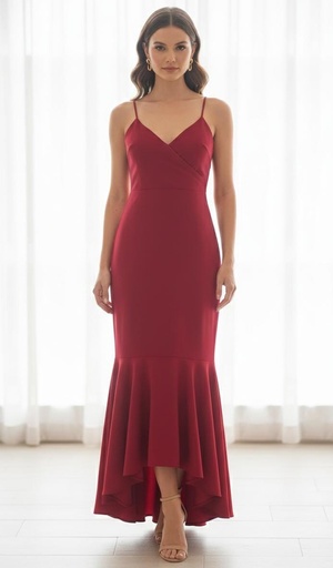 [2786] MINUET VESTIDO L. ROJO MUJER