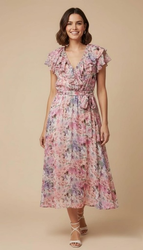 TAYLOR VESTIDO MUJER ROSA-FLRS 2815M