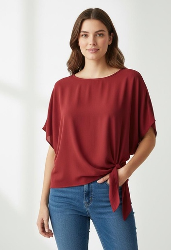 ESPRESSA BLUSA MUJER ROJO VINO 2840RV