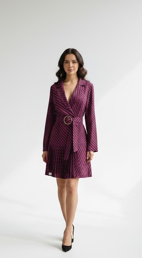 MILK&HONEY VESTIDO MORADO-NEGRO 33477D