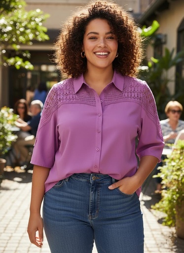 COLETTE BLUSA MORADO LILA MUJER 3453M