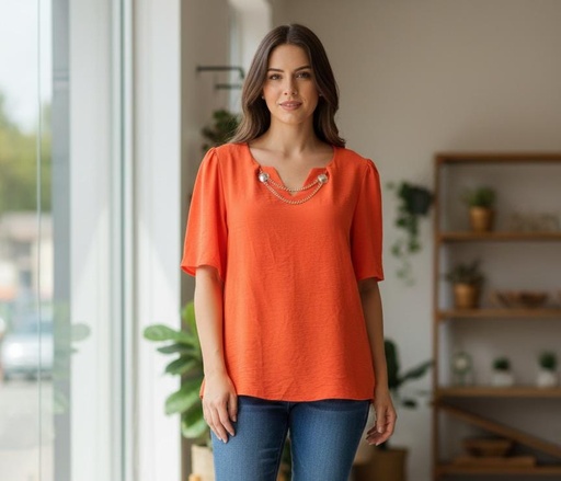 TOGETHET BLUSA NARANJA 3670N
