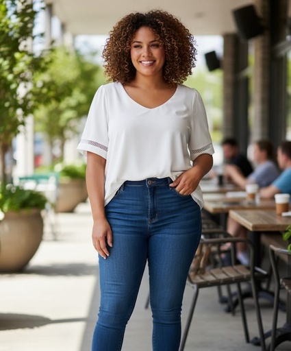 TOGETHER BLUSA BLANCO PLUS 3700