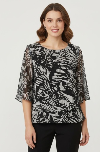 ALEX BLUSA MUJER NEGRO-BLC 375646