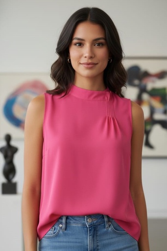 [38122T] MILK&HONEY BLUSA FUCHSIA MUJER