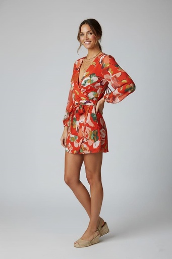 MILK&HONEY VESTIDO NARANJA FLORS 38275D