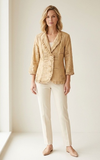 [38309] AGORA BLUSA MUJER GOLD 38309