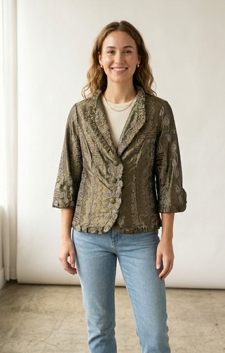 AGORA BLUSA MUJER VERDE OLIVO 38309VO