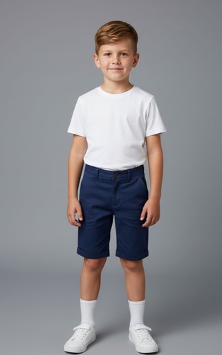 [3K385910] OSHKOSH SHORT NIÑO AZUL MARINO