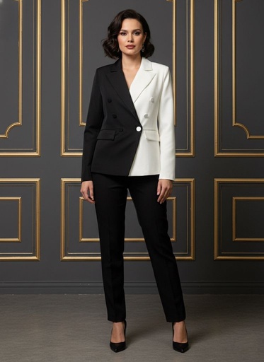 MILK&HONEY BLAZER NEGRO-BLANCO 40564J