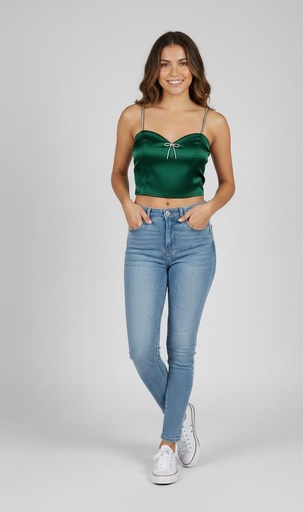 MILK&HONEY BLUSA TOP VERDE 40780T