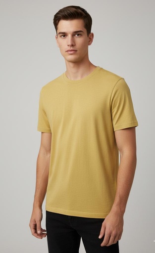 BANANA CAMISETA MOSTAZA H. 532967AMA