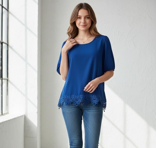 [5507AE] STYLE ME BLUSA MUJER AZUL ELECTRICO