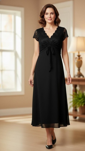 [63052] STUDIO I VESTIDO MUJER NEGRO 2pzs