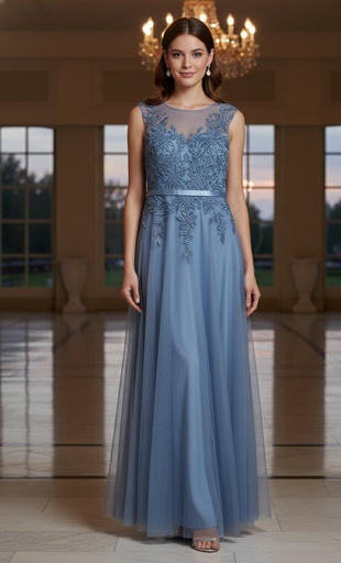 CACHET VESTIDO AZUL CIELO 63056