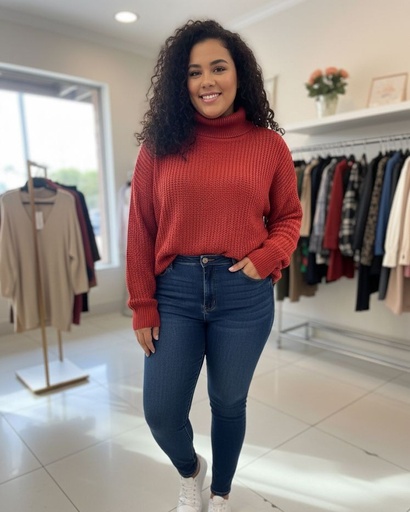 [66001] AMBIANCE SUETER MUJER TERRACOTA