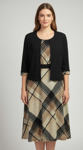 STUDIO ONE CHAQUETA-VESTIDO NGR-BEIGE 66383