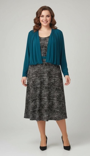 STIDIO ONE CHAQU-VESTIDO AQUA-BLC-NGR 66437