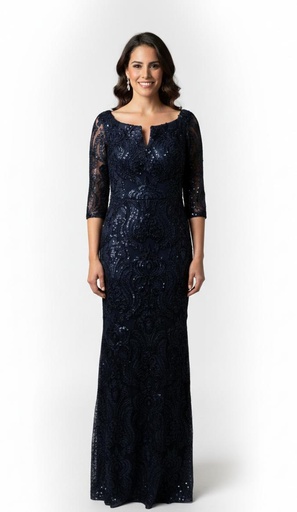 XSCAPE VESTIDO AZUL M. BRILLANTE MUJER 6646X