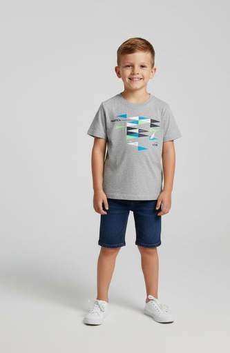 [666980015931] NAUTICA CAMISETA NIÑO GRIS