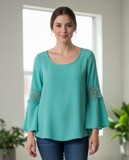 TACERA BLUSA MUJER VERDE MENTA 6690