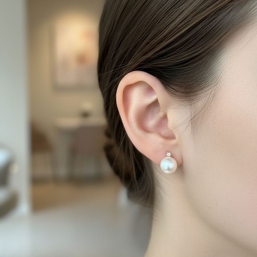 [AE064] ARETES PERLA BLANCO ENCHAPE PEQU.