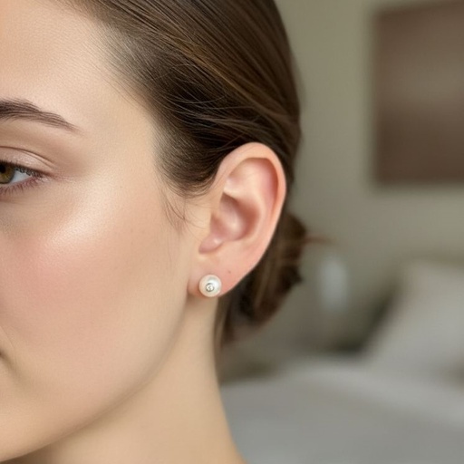 [AE069] ARETES PERLA C/BRILLANTE 7MM