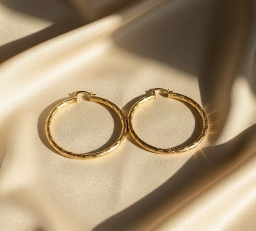 [AE078] ARETES ARGOLLA ENCHAPE GRANDE