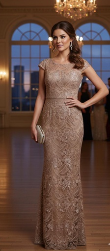 [ALEX8] ALEX VESTIDO ROSA V.FLRS BRILLANTES