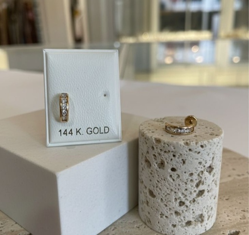 [AO2500] ARETES ORO ARGOLLITA
