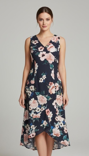 [AP1D104447] ADRIANNA PAPELL VESTIDO MUJER AZUL