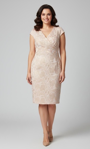 [AP1D104775] ADRIANNA PAPELL VESTIDO ROSA