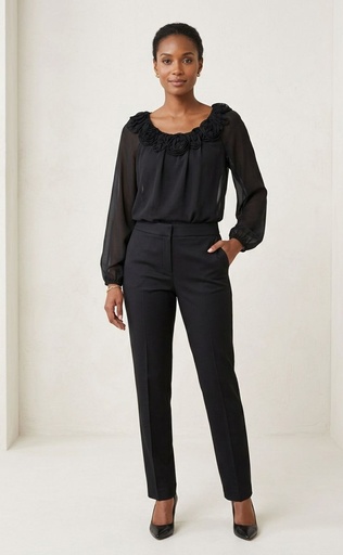 CHETTA B BLUSA MUJER NEGRO B1404053