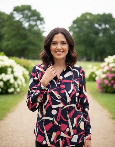 OVI BLUSA AZUL ESTAM. B9231