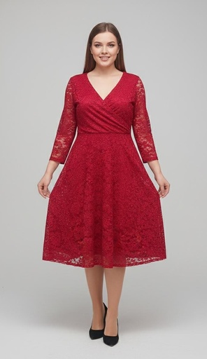 [CD6808] CHECK IT OUT VESTIDO MUJER ROJO