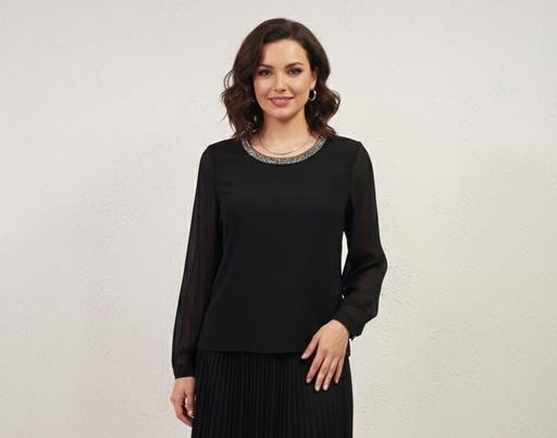CARMEN BLUSA MUJER NEGRO CV400450