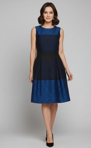 [DR20599] DONNA RICCO VESTIDO MUJER AZUL