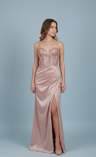 MANIJU VESTIDO ROSA VIEJO-LENTEJUELA F21431