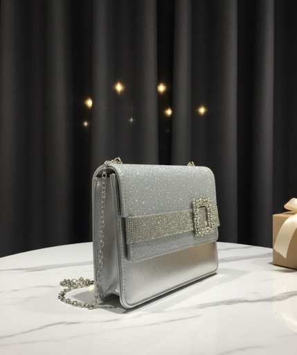 [HBG104158S] CARTERA FIESTA SILVER CUADRADA