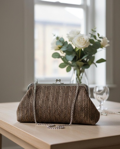 [HBG92069BR] MONEDERO MUJER CAFE