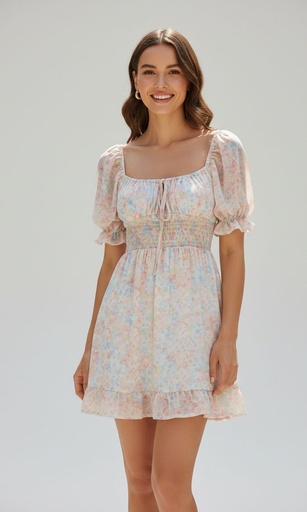 [HF22E041] HYFVE VESTIDO MUJER FLORES CLRS