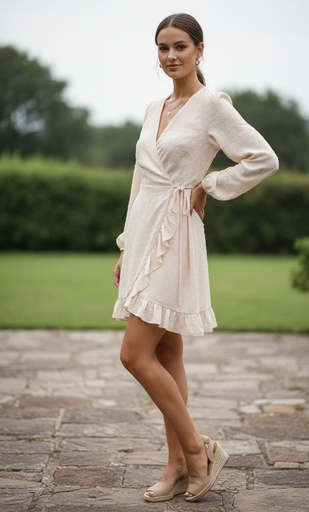 [HF23E701] HYFVE VESTIDO C.CREMA MUJER HF23E701